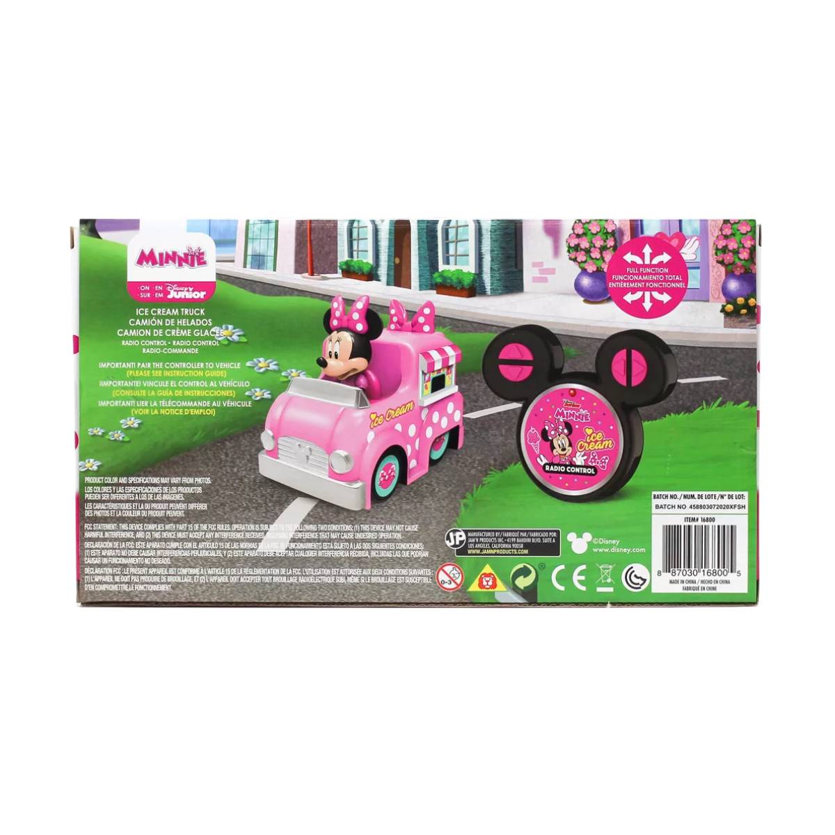 Disney Junior 5.5” Minnie’s Remote Control Ice Cream Truck Toy - Pink