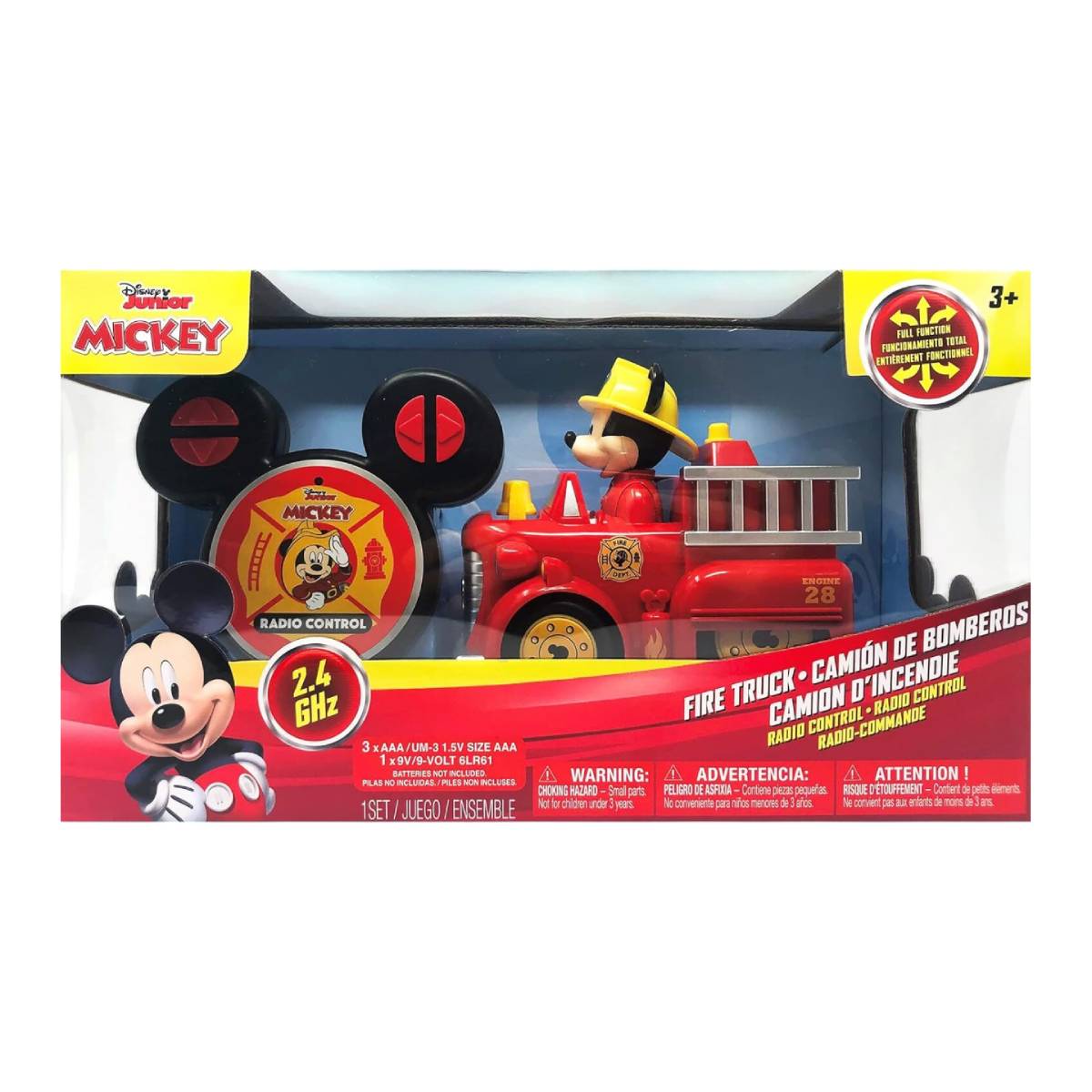 Disney Junior 5.5" Mickey's Remote Control Firetruck Toy - Red
