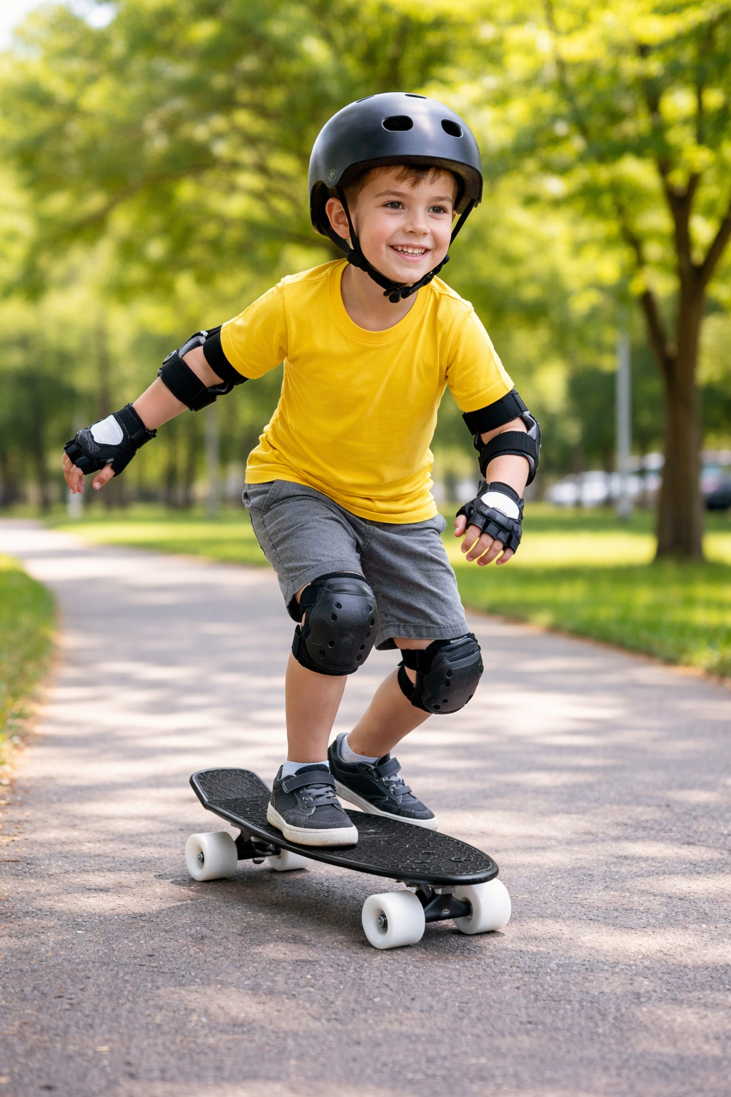 Rugged Racers 22" Skateboard Cruiser - Black
