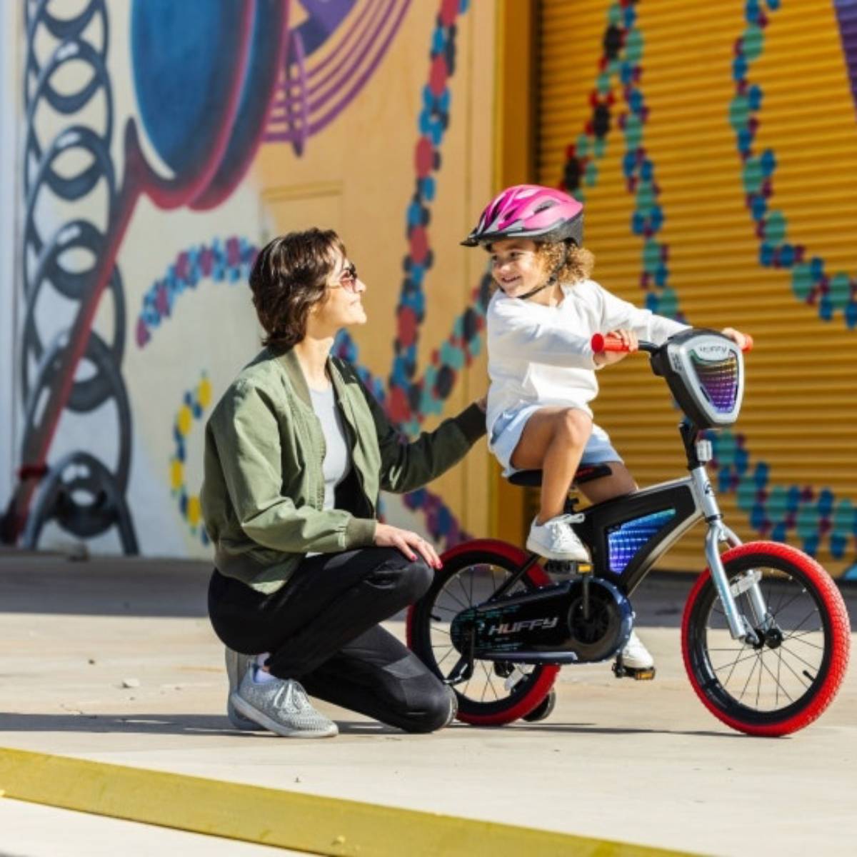 Huffy 16" Electro Light Kids Bike - Red/Black