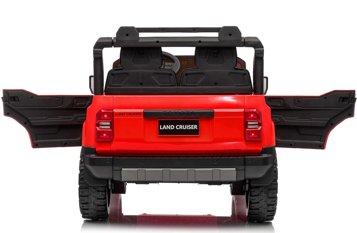 BBJ Toys 24V Toyota Land Cruiser Ride On Toy Car - White/Black