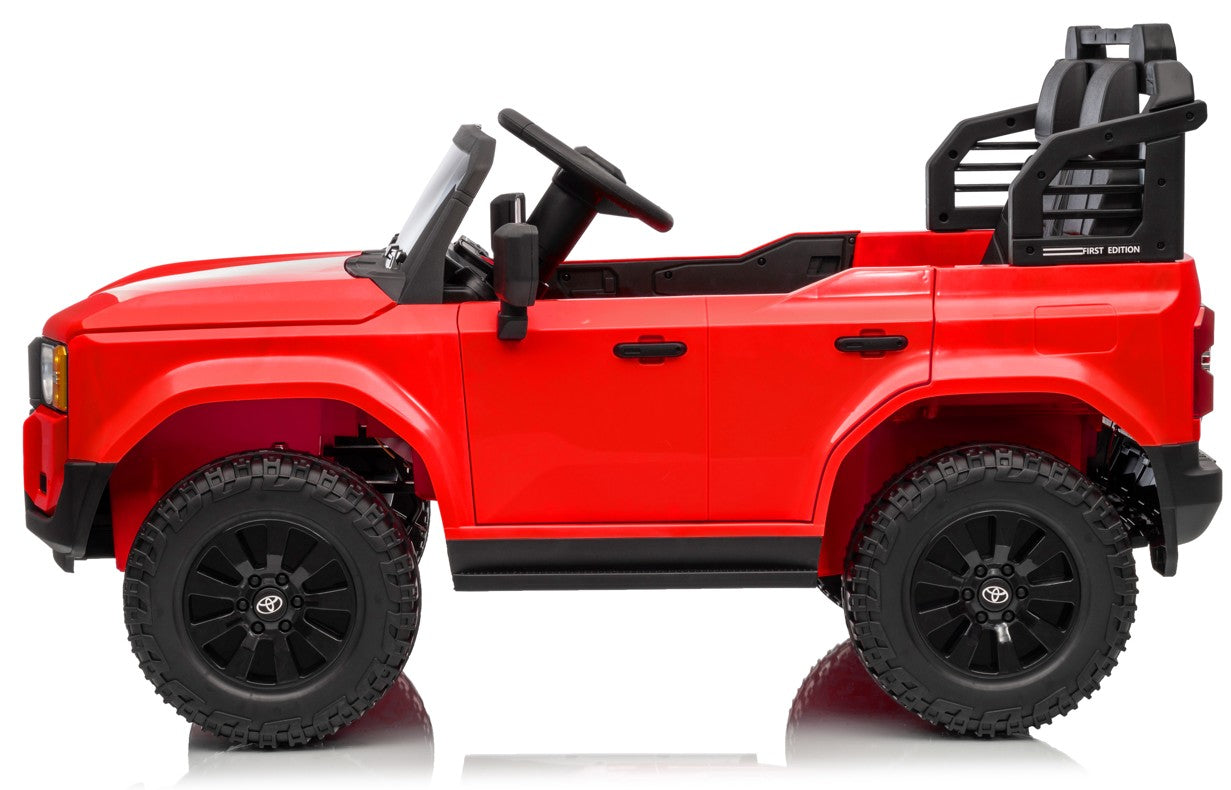 BBJ Toys 24V Toyota Land Cruiser Ride On Toy Car - White/Black