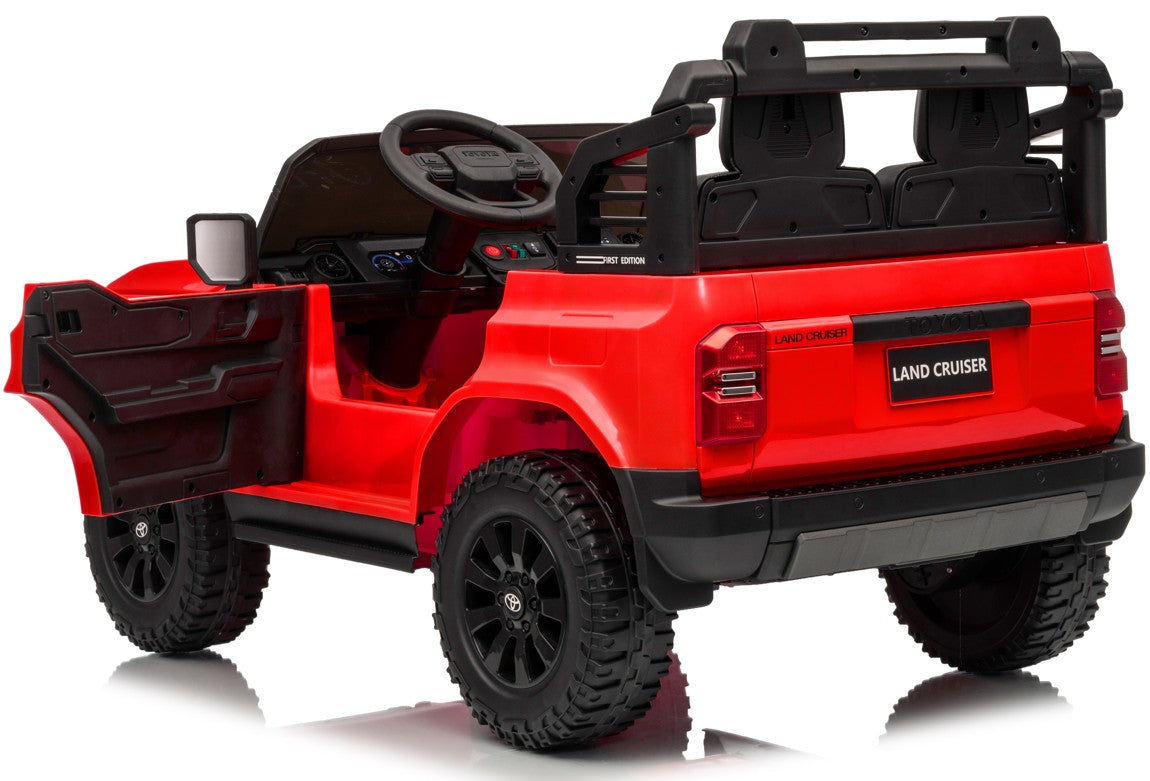 BBJ Toys 24V Toyota Land Cruiser Ride On Toy Car - White/Black