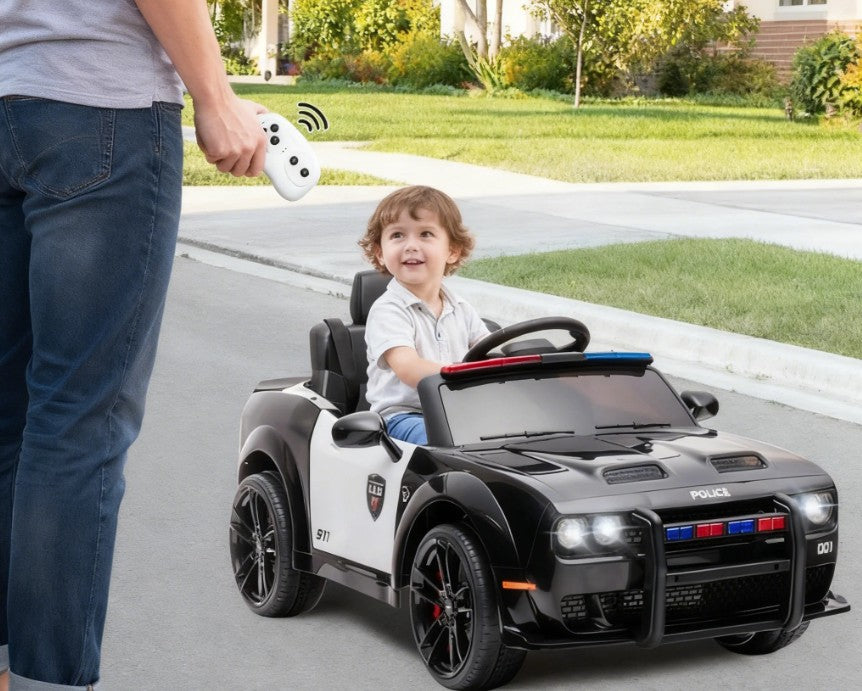 Dodge Challenger, 12V Electric Ride on Police Car with Remote