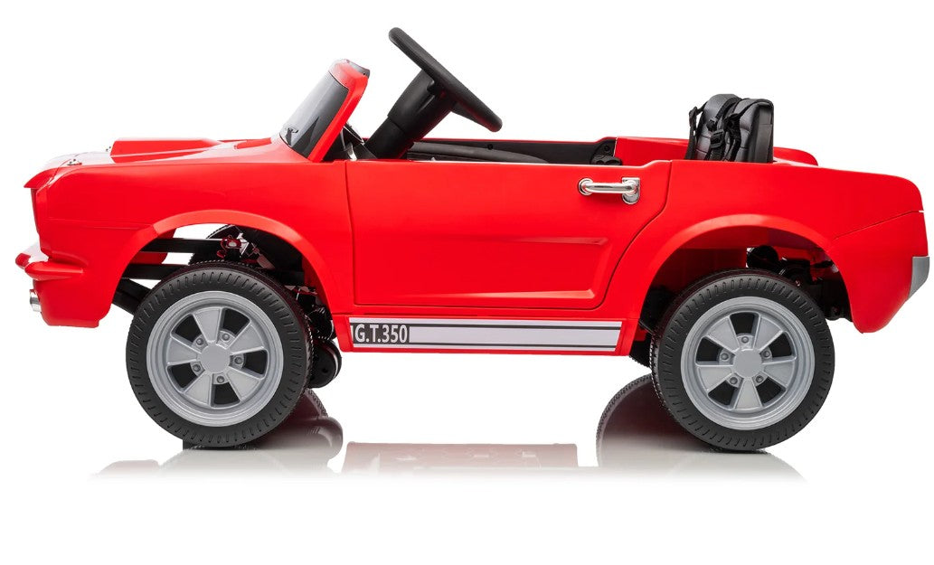 BBJ Toys 12V Ride On Shelby GT350 Remote Control Toy Car - Red