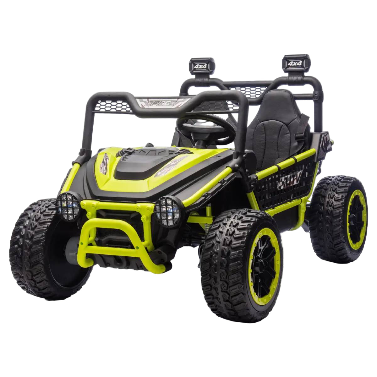 BBJ Toys 24V Offroad Ride On Buggy - Green/Black
