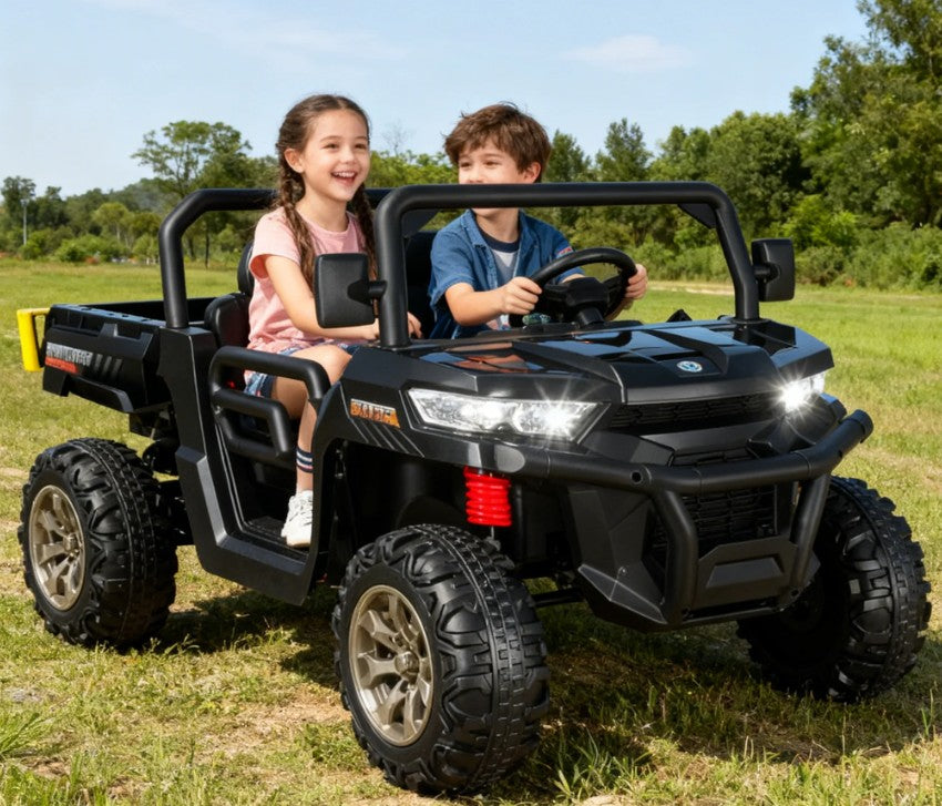 BBJ Toys 24V 6 Wheel UTV Body - Black