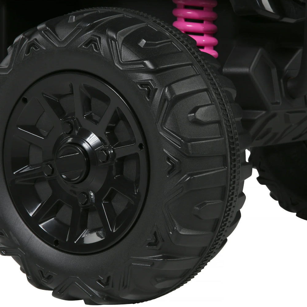 Dynacraft Realtree 12V Girls Kids Ride On Car - Black/Pink