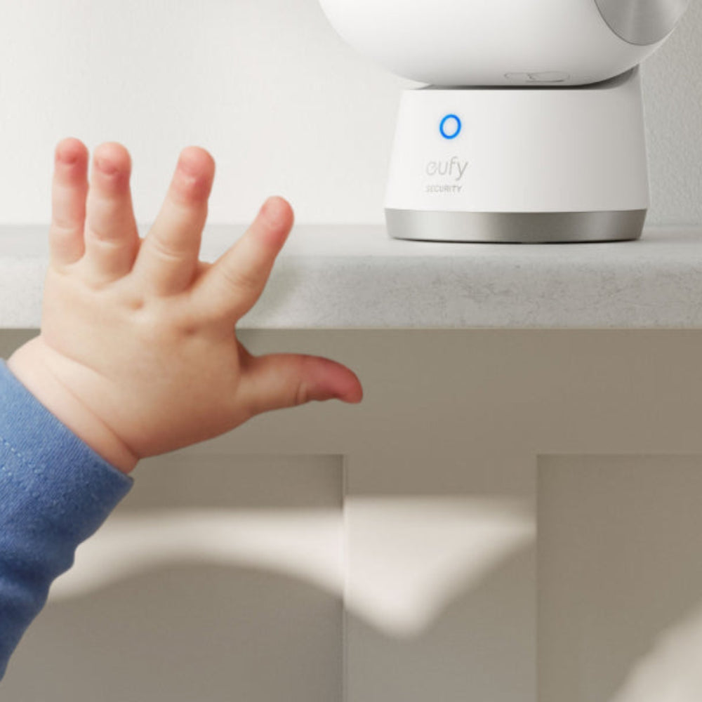 Eufy Security Indoor Cam S350 360º Pan & Tilt Dual Camera with 360 Degree Surveillance - White