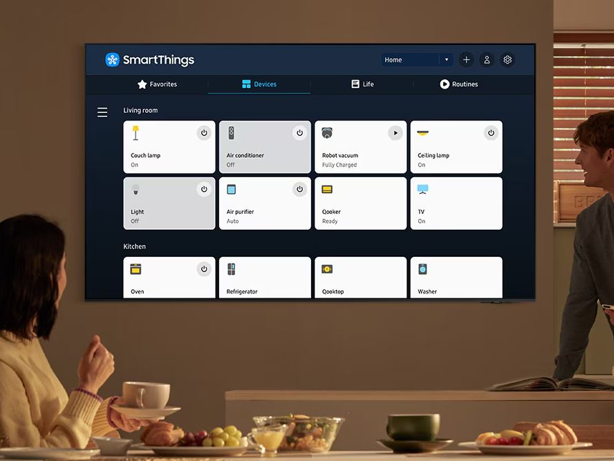 Samsung - Televisor inteligente Tizen Crystal UHD 4K de 98" serie DU9000