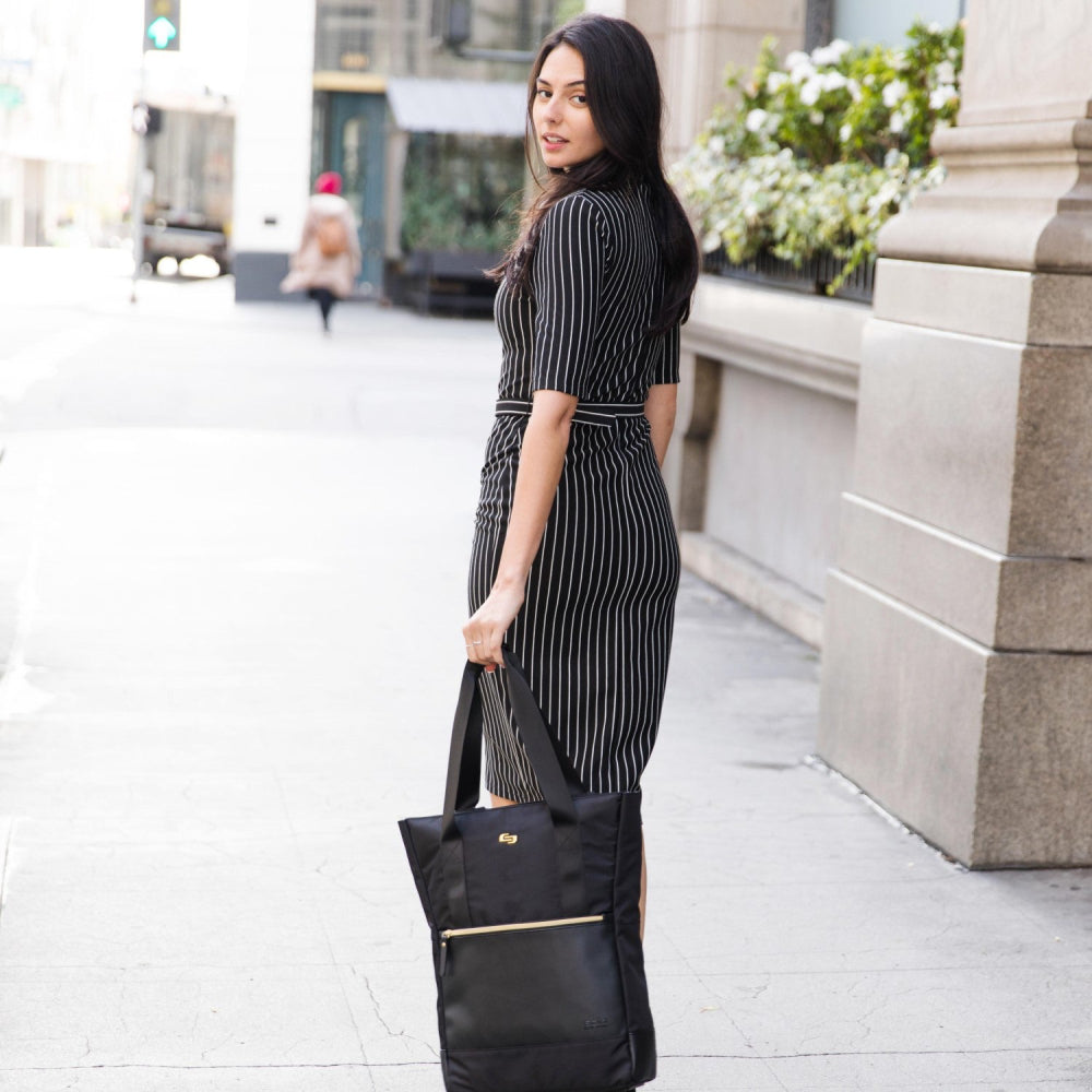 Solo New York Parker Hybrid Backpack Tote for 15.6" Laptops - Black