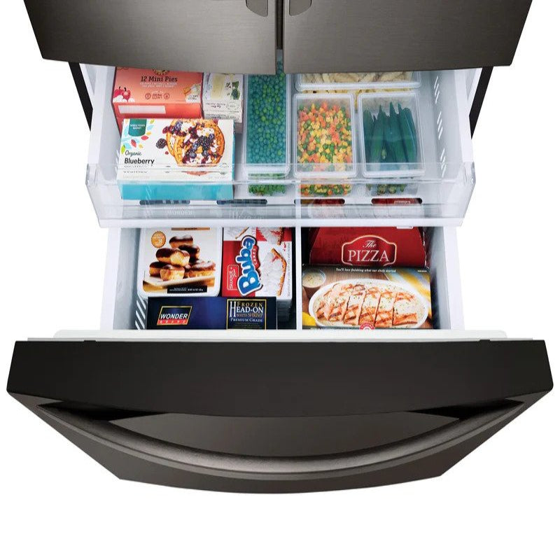 LG LRFS28XBD 28 cu. ft. 3-Door French Door Refrigerator - Black