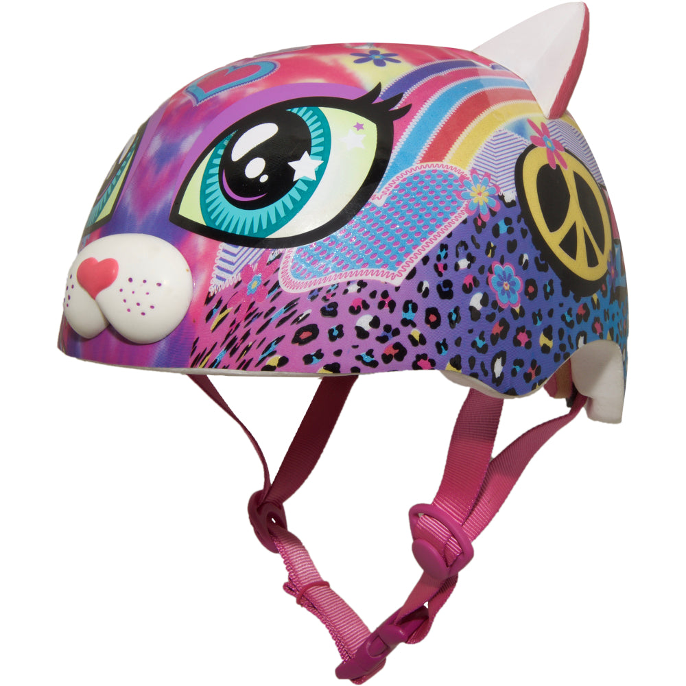 Raskullz Peace Love Kitty Bike Helmet - Curacao
