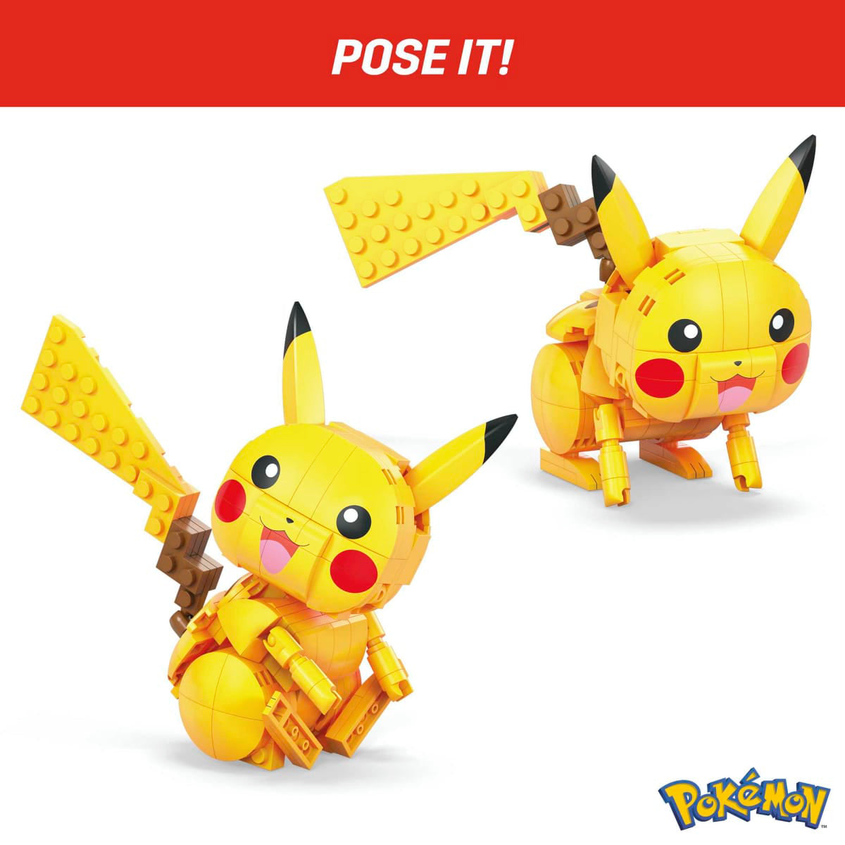 Mega Pokémon Pikachu Building Toy Kit (211-Pieces) - Yellow