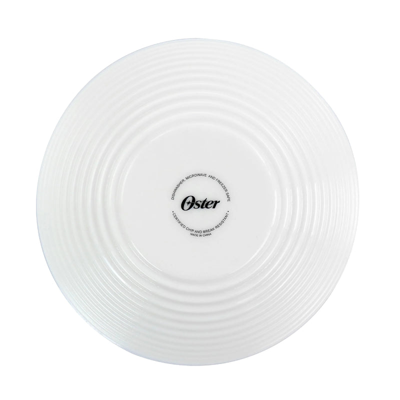 Oster Juego De Vajilla Opal Glass Dinnerware Set (16-Piece) - White