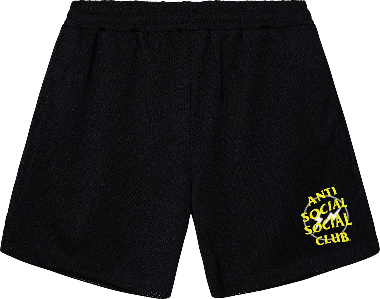 Anti Social Social Club x Fragment Design Half Tone Logo Short - Black/Yellow