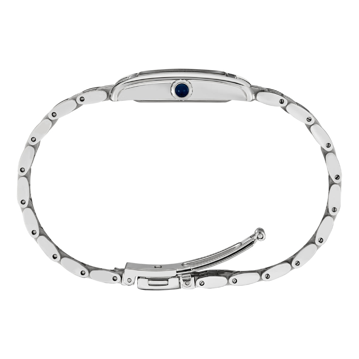 Seiko Essentials Women's 22.2mm Silver-Tone Bracelet Watch - Blue Dial