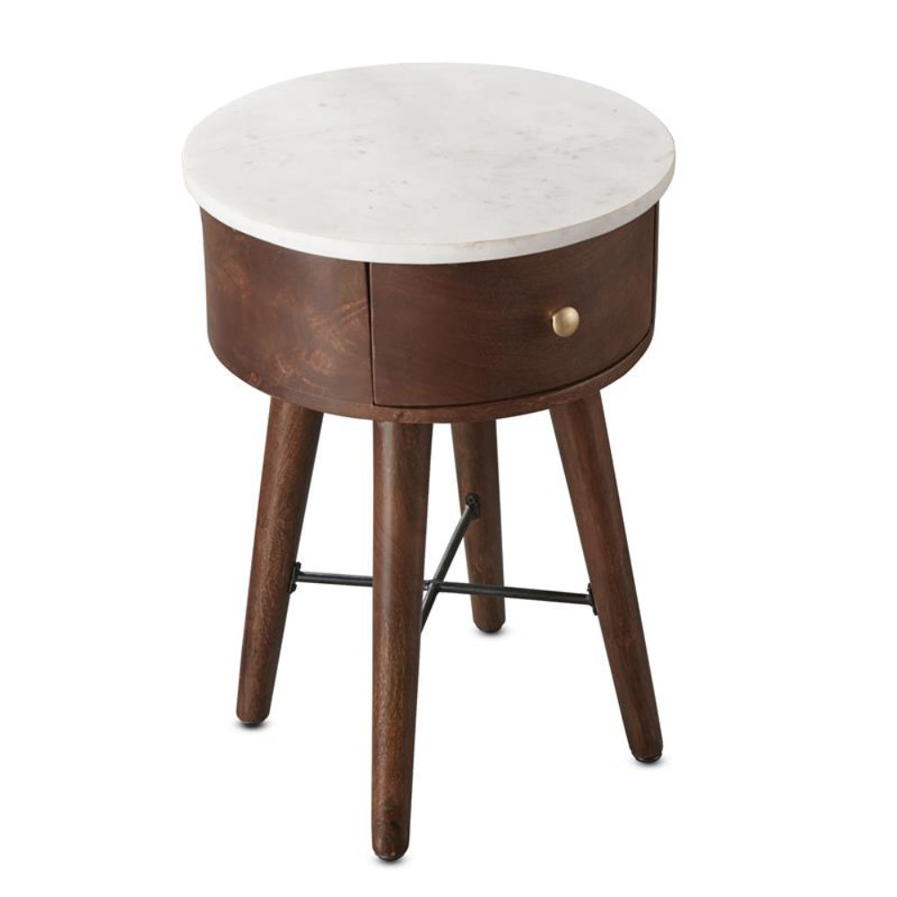 Bangalore Marble Top Side Table by Steve Silver Company