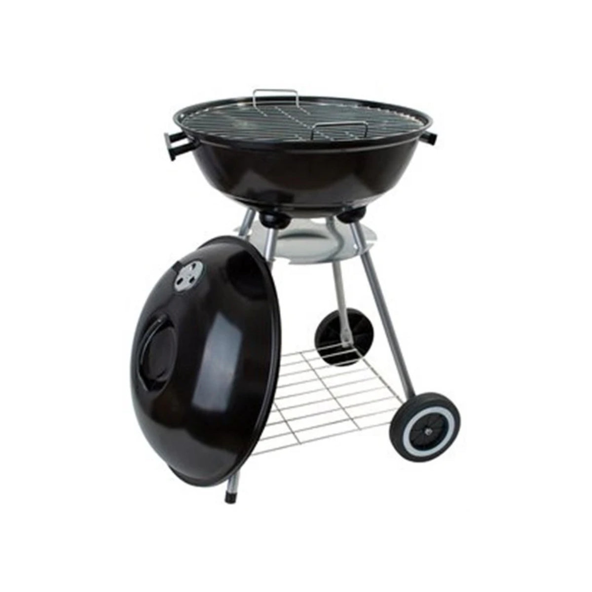 Alpine Cuisine BBQ-RS18 Charcoal Grill with wheels - Black