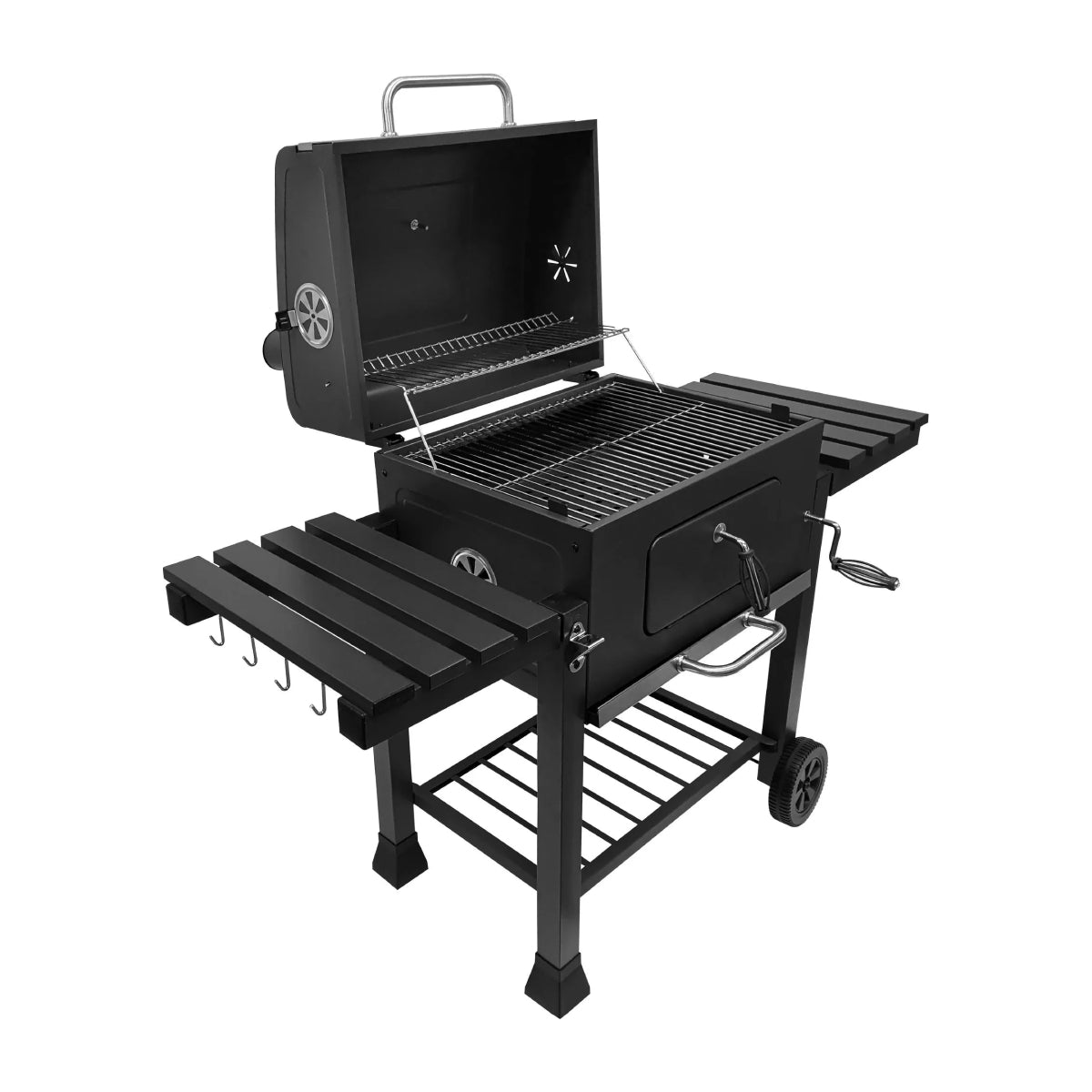 AC HNA621 Portable BBQ Grill with Lid - Black