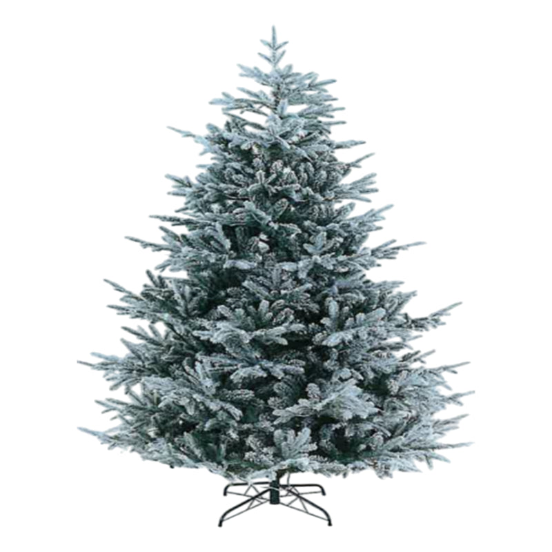 Gansu 8' Snow Flocked Mixed Tips Christmas Tree - White