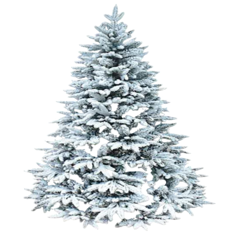 Gansu 7' Flocked Mixed Tips Christmas Tree - White