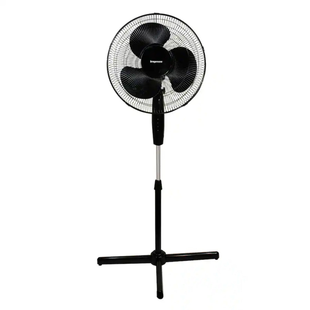 Impress 16" Oscillating Stand Fan - Black