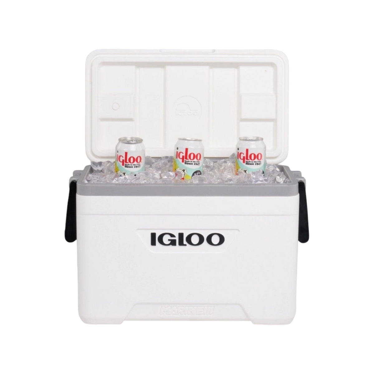 Nevera portátil Igloo 49550 Marine de 25 cuartos de galón, color blanco