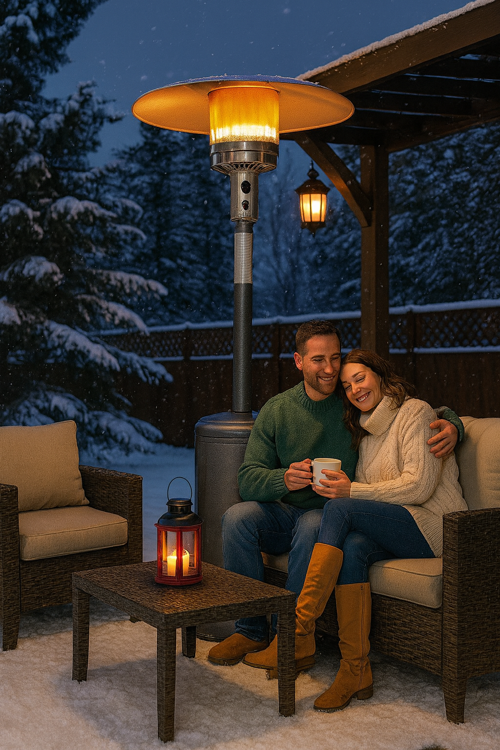 Patio Heater in Silver