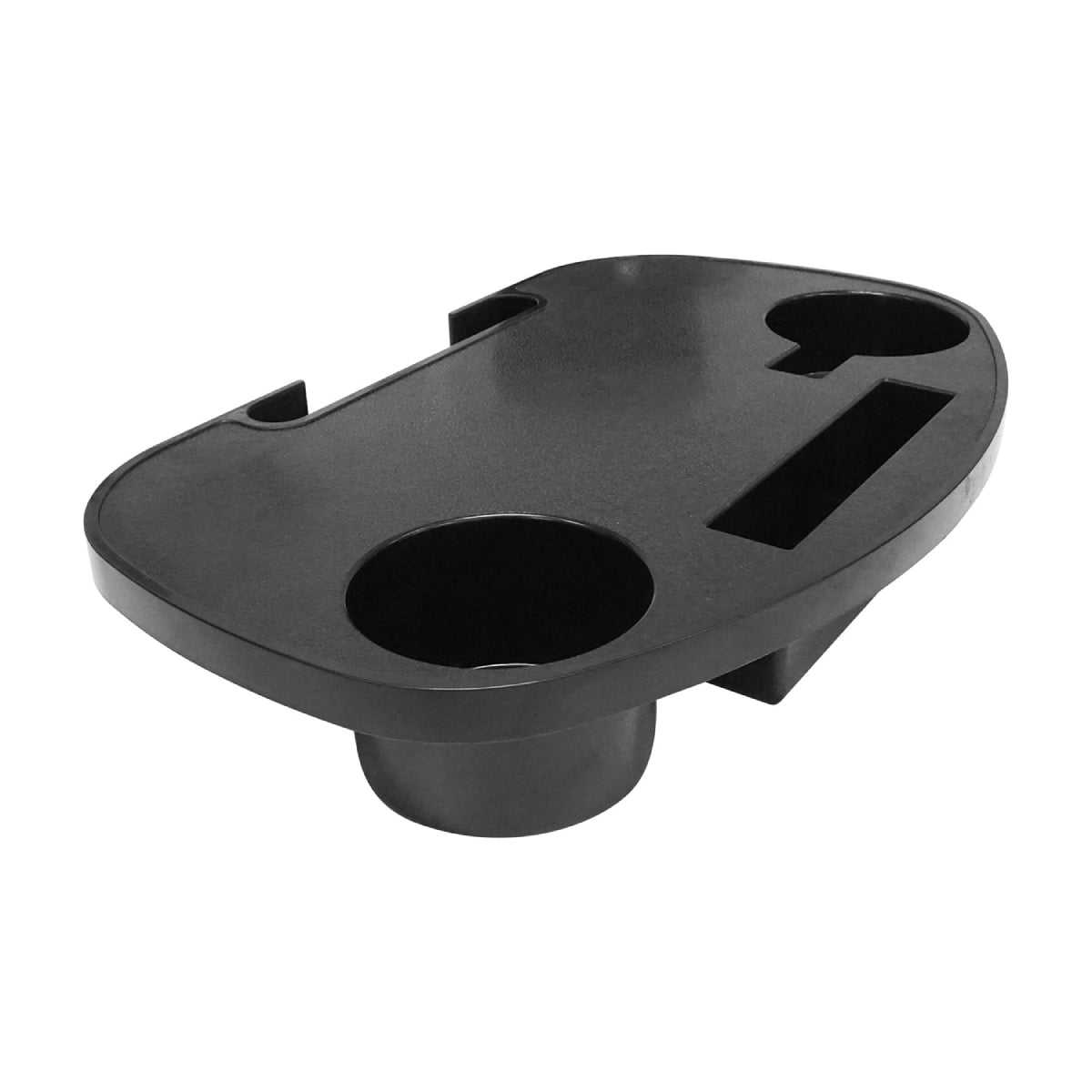 Caravan Sports Side Table Accessory with 2 Cup Holders - Black