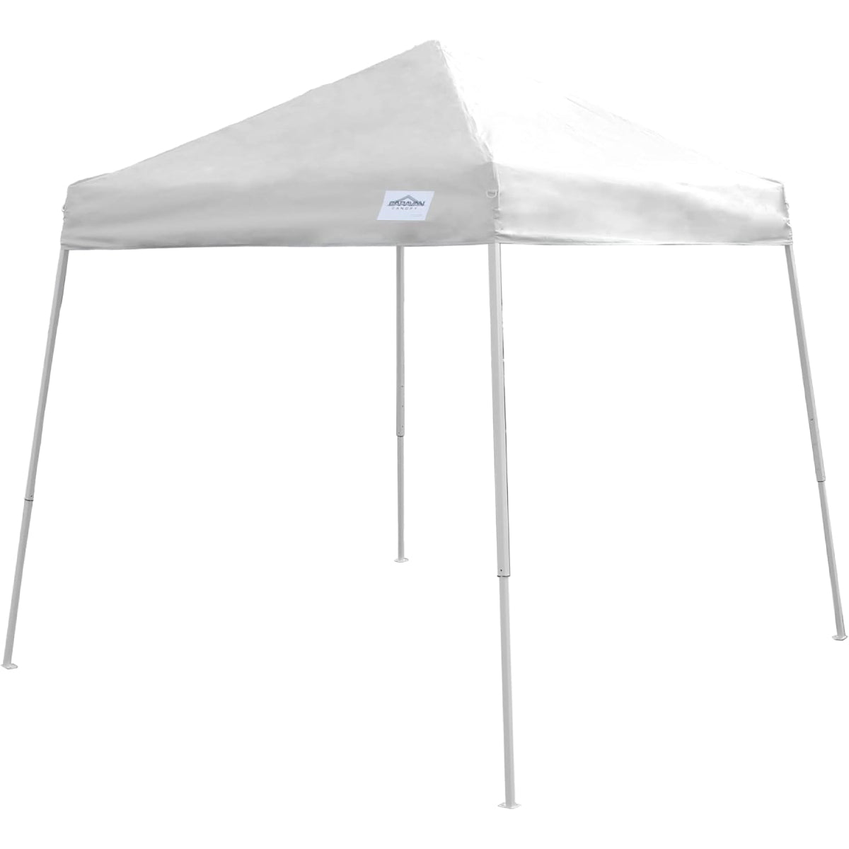 Caravan Canopy Cirrus 8' x 8' Instant Slant Canopy Kit with Roller Bag - White