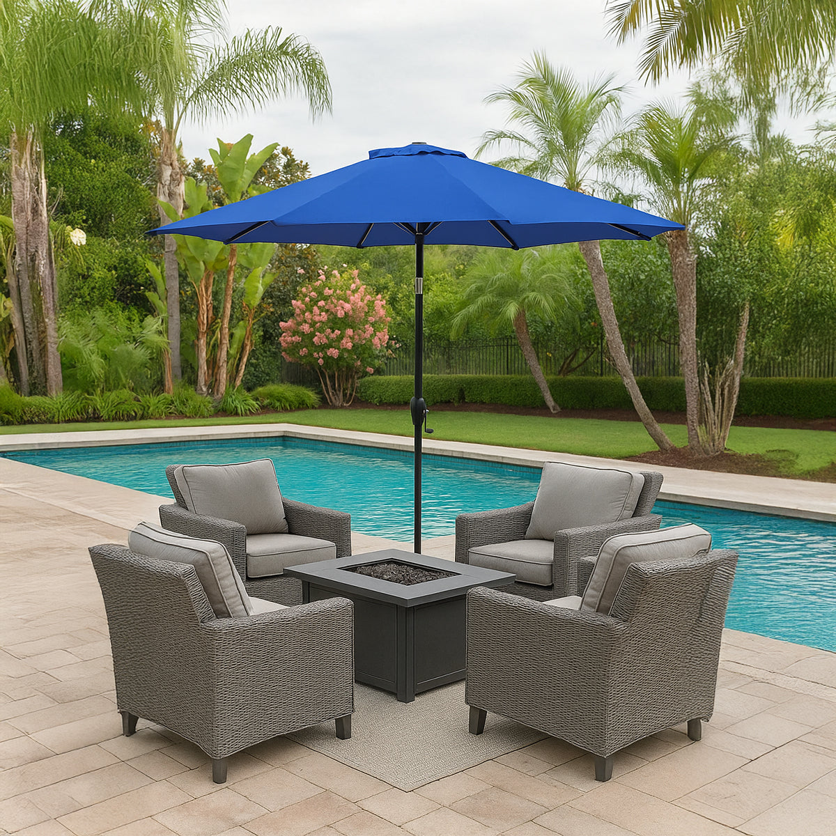 The Outdoor Institute 10' Patio Umbrella - Blue