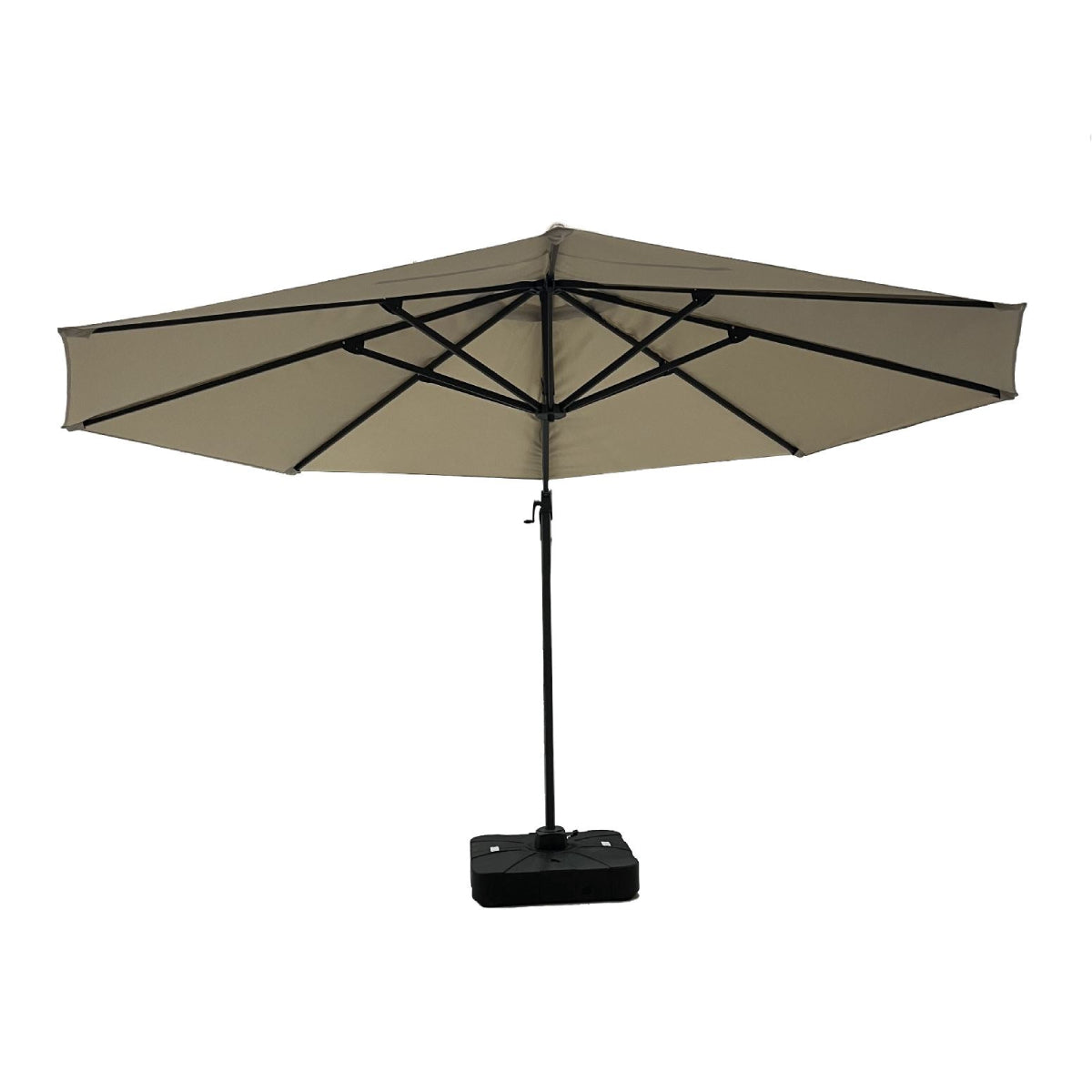 The Outdoor Institute TOI Rama 10 ft x 13 ft Solar Umbrella with Base