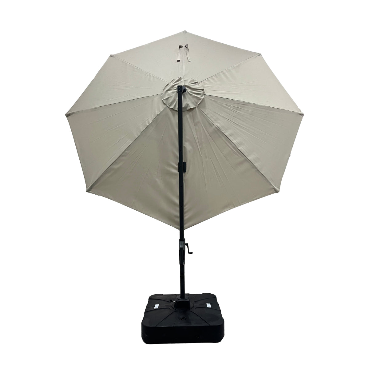 The Outdoor Institute Roma 11' Hanging Umbrella with Base - Gray