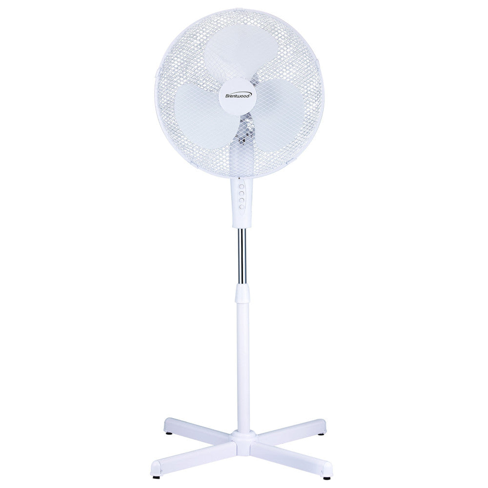 Brentwood Koolzone 16" Oscillating Fan- White - Curacao
