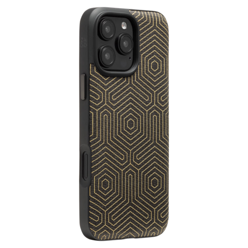 Zagg London Snap MagSafe Case for Apple iPhone 16 Pro Max - Black Hexagon