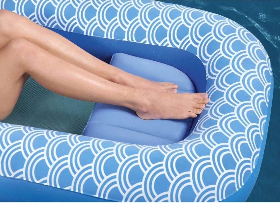 Bestway Comfort Plush Pool Lounge Float with Cup Holder
