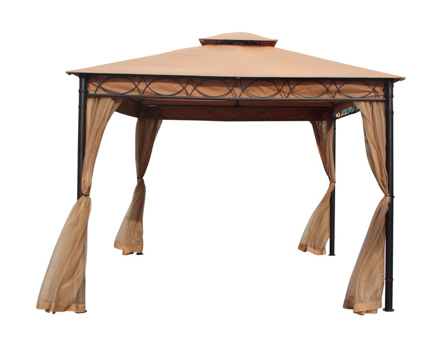 Steel Gazebo with Mosquito Net - Curacao