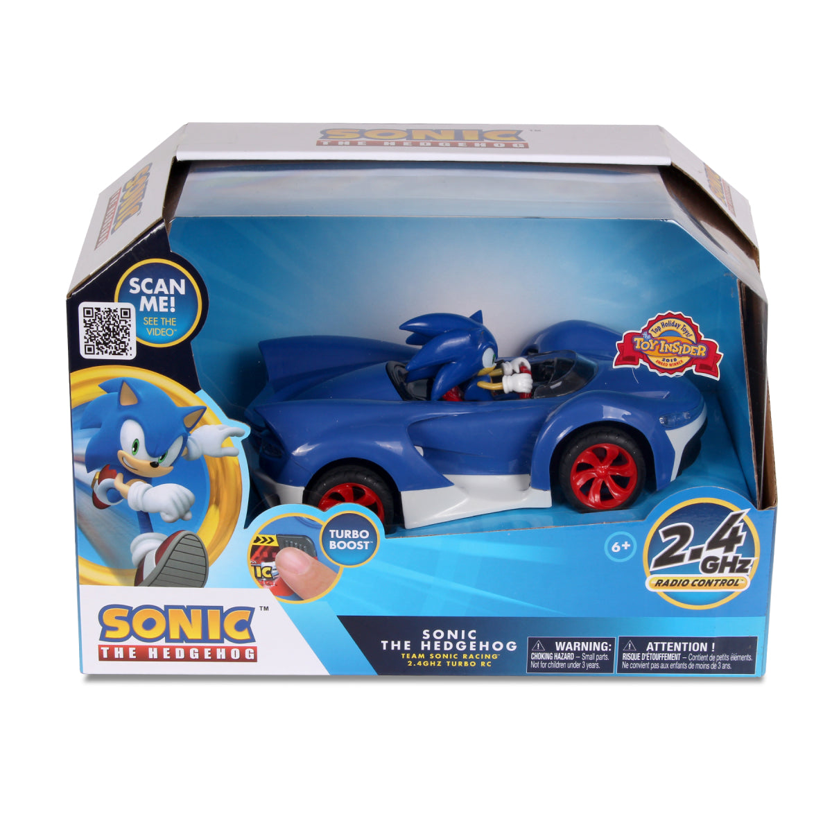 NKOK Sonic The Hedgehog Team RC Racing Vehicle with Turbo Boost