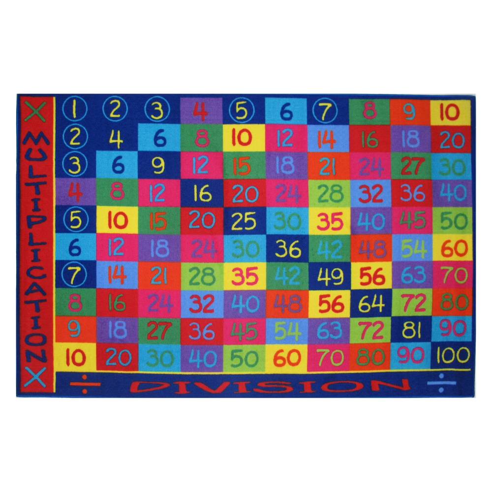L.A Rugs 8' x 11' Fun Time Multiplication Rectangular Area Rug