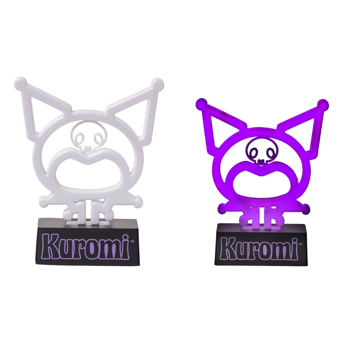 Sanrio Hello Kitty and Friends Kuromi Neon LED Lamp - White/Black