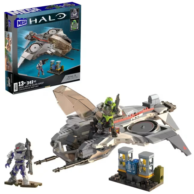 Mega Halo UNSC Arctic Burn Wasp Building Toy Set (342 Pieces)