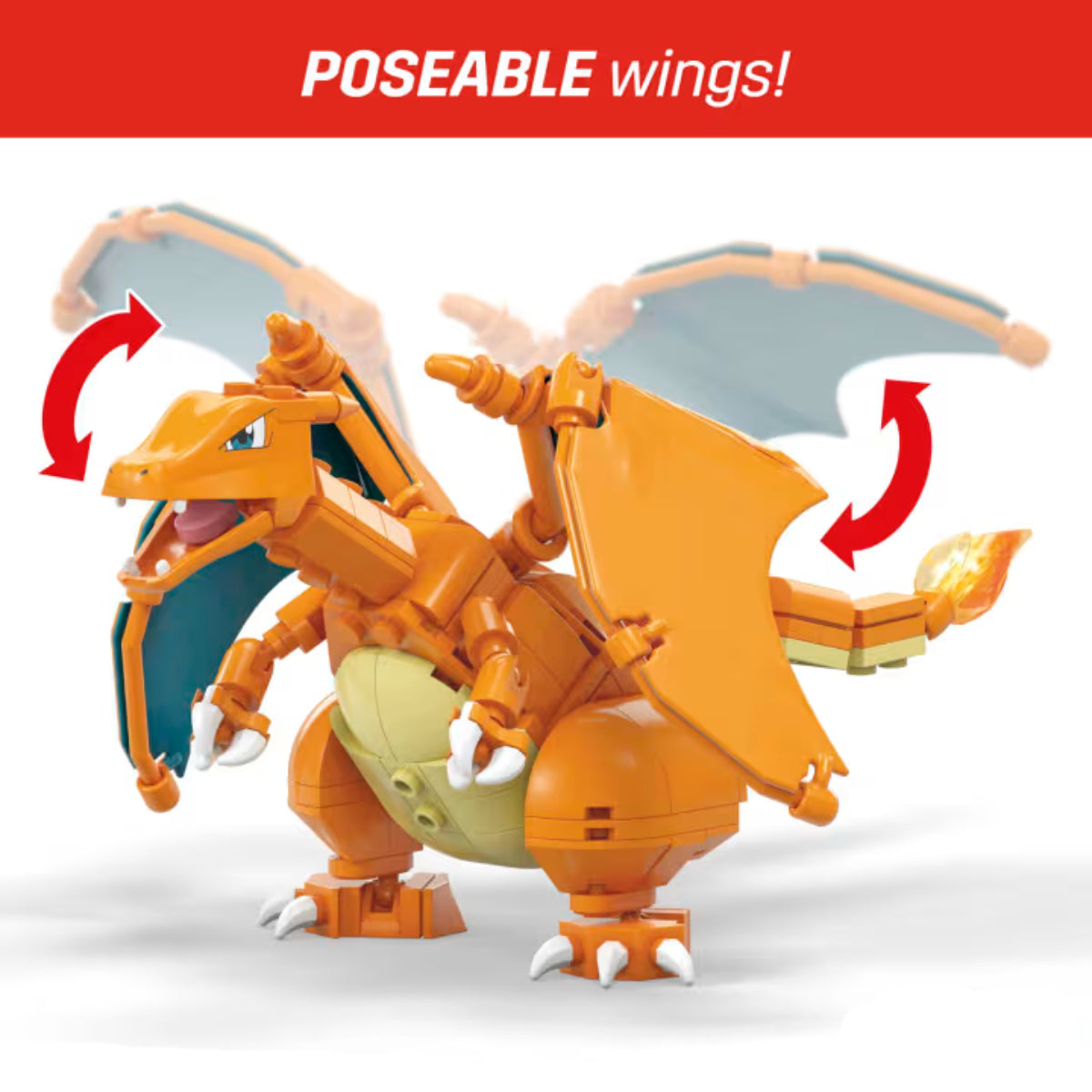Mega Pokémon Charizard Building Toy Set (222 Pieces) - Orange