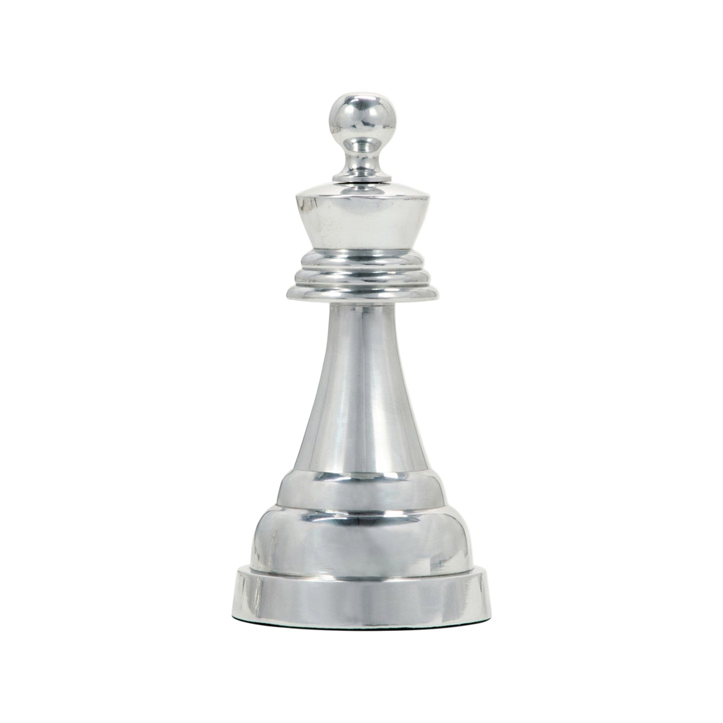 Sagebrook Home Contemporary 9" King Chess Piece in Metal - Silver
