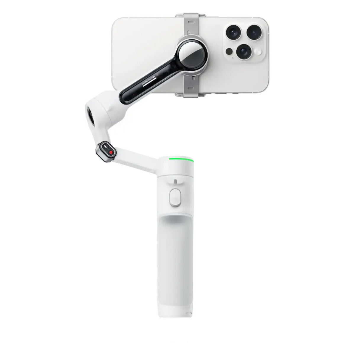Insta360 CINSABQB Flow2 Pro Gimbal Stabilizer for Smartphones with Built-in Selfie Stick and Tripod Bundle - White