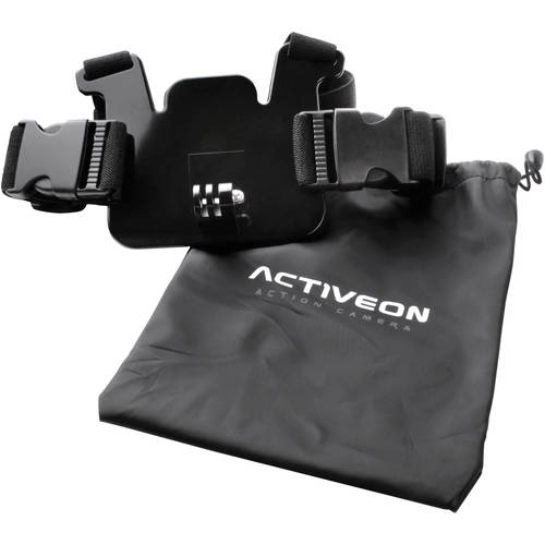 Activeon AM01A Fully Adjustable Chest Strap for Action Camera - Black - Curacao