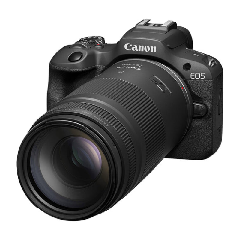 Canon EOS R100 Mirrorless Digital Camera with 75-300mm and 18-45mm Lenses - Black