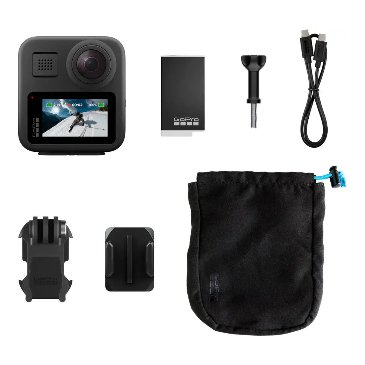 GoPro CHDHZ/203/TH MAX 360 HD Video Action Camera with HyperSmooth Digital Stabilization - Black