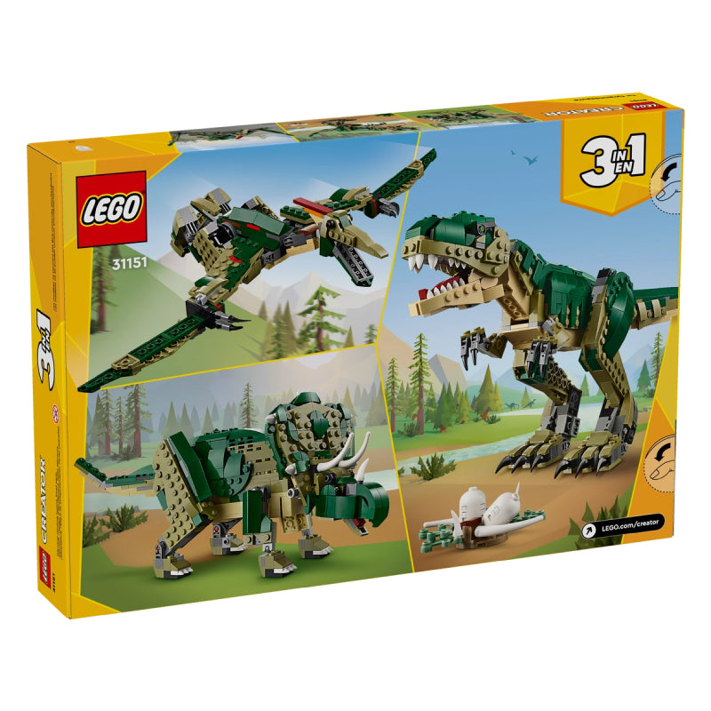 LEGO Creator 3-in-1 T. rex Dinosaur Building Toy Set (626-Pieces)
