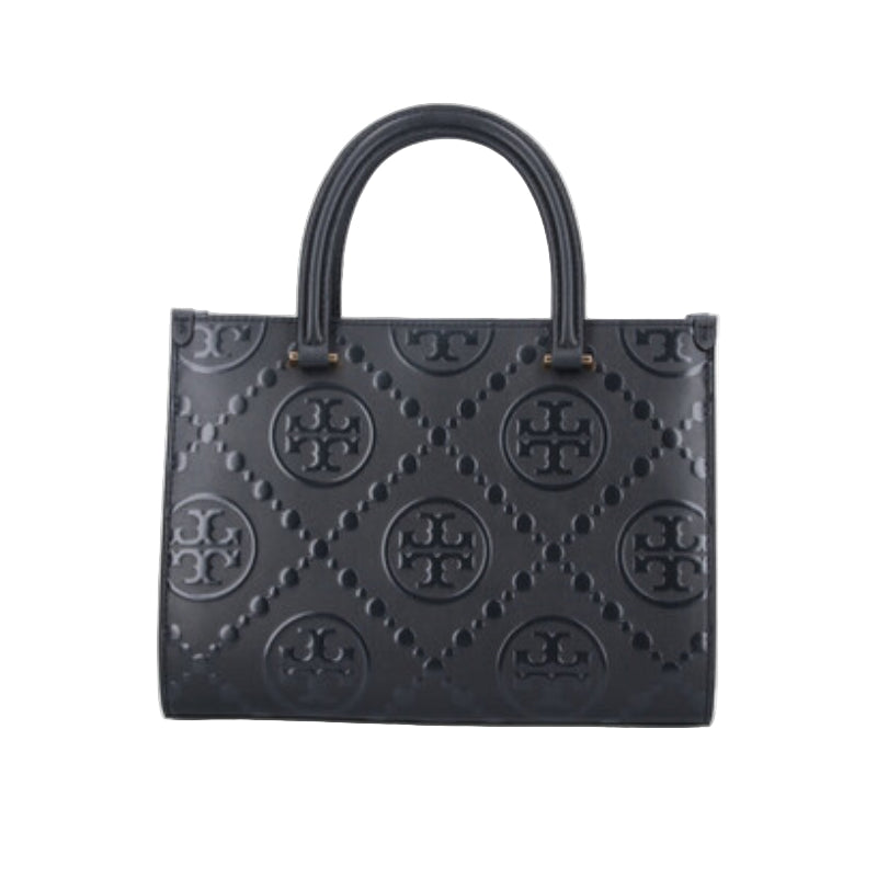 Tory Burch Monogram Medium Tote Bag - Black